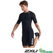 【2XU】男Aero全拉鍊式三鐵衣 黑/白 MT6426d_BLKWHT