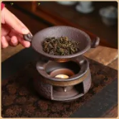 桃園出貨✨中式 烤茶 炒茶 溫茶 爐粗陶焙茶器 茶葉提香器 家用烘茶器 圍爐煮茶 室内 戶外