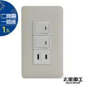 【太星電工】聯蓋二開關一插(1入) A315C.