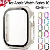 Apple Watch 鋼化玻璃+保護套 46mm 42mm 44mm 40mm 45mm 41mm 11 10 9 8