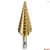 1 件高速鋼階梯錐鑽頭 4-22MM HSS 六角柄鈦階梯錐鑽頭用於鑽孔