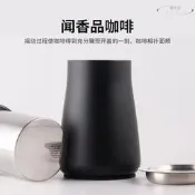 【現貨免運】不鏽鋼聞香杯咖啡衝煮接粉器磨豆機篩粉杯帶蓋手衝細粉過濾篩網