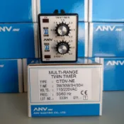 台灣製造_士研電機_ANV_多段式_雙調型限時繼電器_定時器_CTDV-NE_110V/220V_3分鐘~30小時