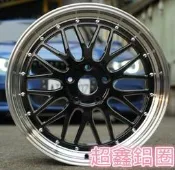【A-4638】 19吋鋁圈 5孔120 銀底+亮拋光唇 類 BBS LM-II 類LM2 前後配 BMW 專用