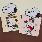 ⑉♥|大頭款| 史努比 生日卡片 手工卡片手作卡片 生日禮物 客製化卡片