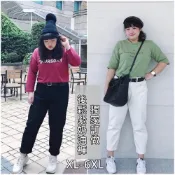 (店+)【Want-Meow】Want Meow招財貓旺鋪台灣 １００公斤可穿 亮亮超顯瘦 微甜棉花糖奶油色白褲奶油色褲中大尺碼褲子白褲