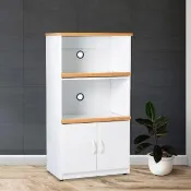 【ASSARI】防潮防蛀緩衝二拖盤塑鋼電器櫃(寬65x深43x高124cm)