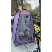 【SAMCAMP 噴火龍 】婚攝.網紅外拍☆銀膠更衣帳/戶外更衣室/淋浴帳/行動廁所帳 # 全自動彈開免組裝㊣台灣製造