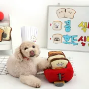 康諾健康生活館 韓國【ParisDog】烤土司機發聲嗅聞玩具組 (寵物玩具)