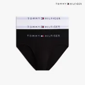 【Tommy Hilfiger】彈性棉質平口內褲 3 件組_黑色