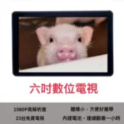 六吋 攜帶式HD無線數位電視 驗屋/工程/弱電/建設車載高畫質多媒體播放機 內建電池 USB/TF 可攜式 掌上型