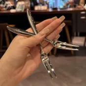 促銷🔥輕奢甜品叉 316不鏽鋼水果叉 食品級小叉子 高檔白鐵果簽 瑞典晚宴款甜點叉 創意輕奢蛋糕叉 傢用生日宴會餐具