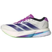 (店+)【adidas 愛迪達】JS4953 adidas Adizero Boston 13 時尚舒適 Lightstrike Pro，Lighttraxion 馬拉松競速跑步鞋 女款 白紫 愛迪達女鞋 運動鞋女 女鞋