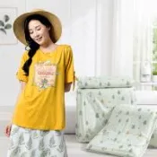 CLARE東京限定沁涼絲感精品上衣+【Sleep Peacefully 寢室安居】膠原蛋白冰冰被