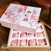 【客製化】【水果禮盒包裝】奉化水蜜桃禮盒空盒子陽山桃子快遞包裝盒高檔泡沫紙盒防震紙箱子
