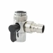 (店+)【蝴蝶衛浴】(洗碗機用) 2合1分水器 轉換器.分水開關.外接分水.國際牌洗碗機接頭.洗碗機轉接頭.水龍頭分水器