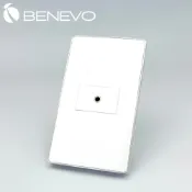 Benevo 嵌入面板型 單孔3.5mm立體聲插座 (BPN0120A)