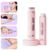 【小不記】男女通用 電動刮毛器 除毛器 剃毛器 私密處除毛(私處 剃毛 刮毛 除毛刀 二合一雙頭 美體脫毛儀)