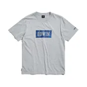 【EDWIN】男裝 數位煙霧BOX LOGO短袖T恤(灰色)