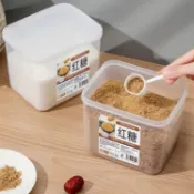 購滿99出貨 🌟 熱銷推薦🌟日式廚房白糖保鮮盒冰糖砂糖紅糖儲存罐防潮密封罐五穀雜糧收納盒