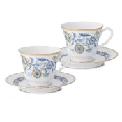 【NORITAKE】塔斯克藍-咖啡對杯(精緻禮盒組)