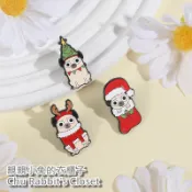 Chu Rabbit’s Closet 創意聖誕節 巴哥犬/沙皮狗 小狗/狗狗 釘扣/別針/胸針/徽章 衣服/包包裝飾