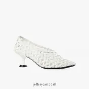 【Jeffrey Campbell】Encaged 皮料簍空中跟鞋(3色)47-6015