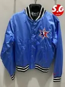 S.G NIKE NBA 2020 芝加哥明星賽 刺繡LOGO 鋪棉 棒球外套 緞面 藍色 男生 CI5445-448