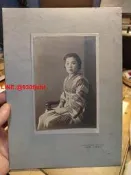 昭和十五年左右 福岡久留米三光軒原版銀鹽肖像老照片 原裝卡紙
