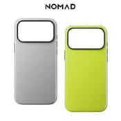 NOMAD iPhone18/17 Pro｜iPhone 18/17 ProMax｜Modern 手機保護殼 硬殼-灰色/螢光綠