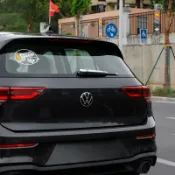 無流適用於福斯 VW Golf 8代 後雨刮蓋飾條 後雨刷裝飾亮條貼❀88