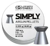 ((( 變色龍 ))) JSB 4.5MM SIMPLY 平頭蛋 空氣用 喇叭蛋 捷克製