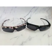Lazy/台灣製 減輕重量輕量化 可掀式運動流線Polarized 彪悍偏光太陽眼鏡 套鏡 釣魚 自行車 重機
