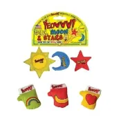 【YEOWWW! 瘋狂貓】有機貓草-手套/日月星（3入/組）(貓草玩具)