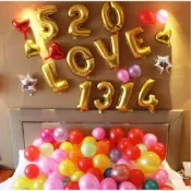 (店+)生日必備 慶祝 慶生 驚喜 派對裝飾 16寸 鋁膜氣球 金色 HAPPY BIRTHDAY 造型氣球 字母氣球