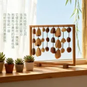 【限時特價】擺件 電競房擺件 房間裝飾擺件 印尼果殼音束排鈴搖鈴療愈樂器果實風鈴手工印尼進口奏水聲音擺件
