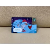星巴克 STARBUCKS 菲律賓 2019 雪人滑雪 聖誕系列 限量 隨行卡 儲值卡 卡片 星巴克卡 收集 收藏 紀念