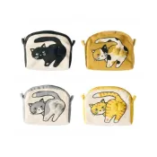 (店+)日本 AND PACKABLE 貓咪蛋蛋收納包 化妝包 零錢包 貓奴必備