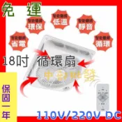 中部批發』免運 18吋  勳風DC直流負離子循環吸頂扇 循環扇風扇 電扇 全配可裝輕鋼架和水泥板