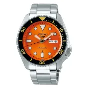 SEIKO精工 5號盾牌 機械錶 黑橘  43mm  SRPD59K1 【Nap Tainan】