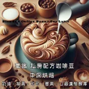 💎黑鑽自家烘焙咖啡💎拿鐵配方義式咖啡豆 100%阿拉比卡咖啡豆  層次豐富回韻持久 焦糖巧克力 濃縮咖啡豆