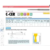 正品 日本佑能 UNION TOOL深溝銑刀C-CER系列1.5 - 6.0