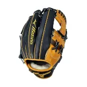 【MIZUNO 美津濃】MIZUNO PRO系列工字檔約11.5吋硬式棒球手套黑X橘(1AGGH22003 5429)
