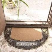 【JOCIYO 聚時柚】橡膠立體壓花防滑 WELCOME迎賓75x41cm刮泥吸水地墊 歡迎光臨腳踏墊