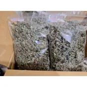 芳香萬壽菊葉，三星山上友善種植，不用農藥，不施化學肥料，日曬乾燥芳香萬壽菊葉（含嫩枝剪段）