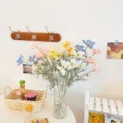 協貿國際日用品生活1館 ins田野波斯菊仿真花韓系家居擺件裝飾絹花假花茶幾餐桌花藝