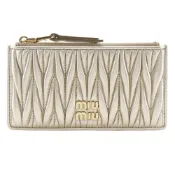 【DOKODEMO】Miu Miu Fragment Case，卡片夾，Matelasse信封零錢包，皮革，Pirite拉鍊，女士[未使用]
