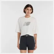 【NEW BALANCE】NB 短袖上衣 女 美規 白 WT61G0IYSST