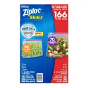 及時雨 生活好物選品 Ziploc 拉鍊式保鮮夾鏈袋 166入