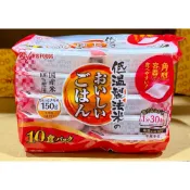 (店+)【IRIS OHYAMA 愛麗思歐雅瑪】愛麗思 低溫製法微波白飯 白飯 即時飯 微波飯 150 公克 X 10 盒